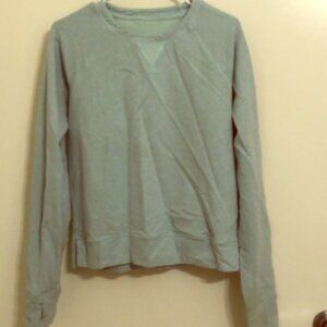 Blue crew neck top